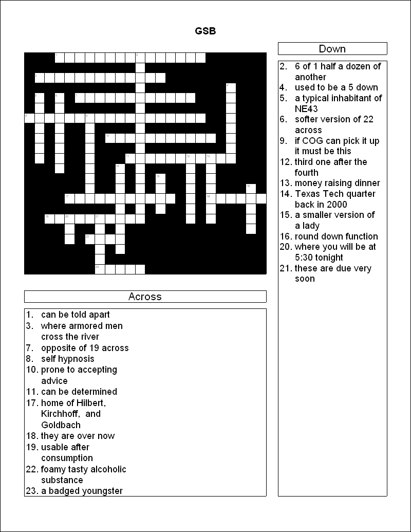 Crossword Construction Kit 97 Puzzle