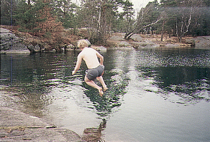Martin Hemberg about to become wet