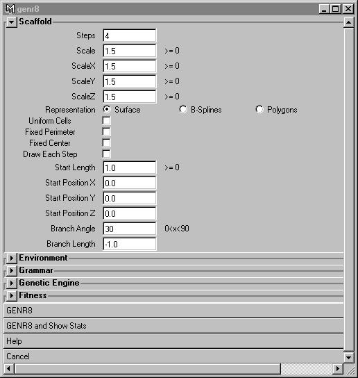 A snapshot of the GUI
