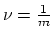 $\nu=\frac{1}{m}$