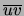 $\overline{uv}$