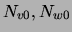 $N_{v0},N_{w0}$