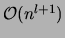 ${\cal O}(n^{l+1})$
