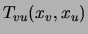 $T_{vu}(x_v,x_u)$