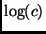 $ \log(c)$