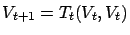 $ V_{t+1} = T_t(V_t, V_t)$