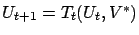 $ U_{t+1} = T_t (U_t, V^*)$