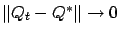 $ \Vert Q_t - Q^*\Vert \to 0$