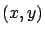 $ (x,y)$