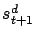 $ s^d_{t+1}$