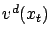 $ v^d(x_t)$