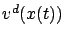 $ v^d(x(t))$
