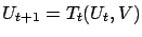 $ U_{t+1} = T_t (U_t,V)$